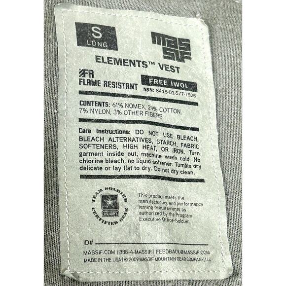 Massif Elements Military ACU Digital Camo Free IWO Vest Size Small Long EUC - Picture 3 of 6